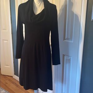 Relatively sweater dress,Black ,Long Sleeve Dress